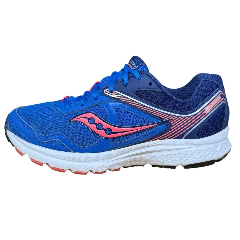 Saucony Cohesion 10 Blue/Coral Pink S15333-2 Women's Running Walking Shoes US 9